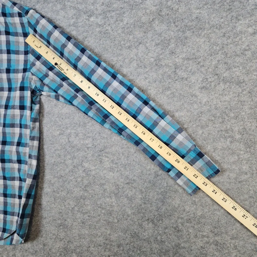 J Crew Men's Plaid/Checked Shirt Size XS 100% Cotton‎ Preppy Church Academia